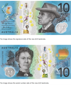 Buy fake 10 Australian Dollar bills photo